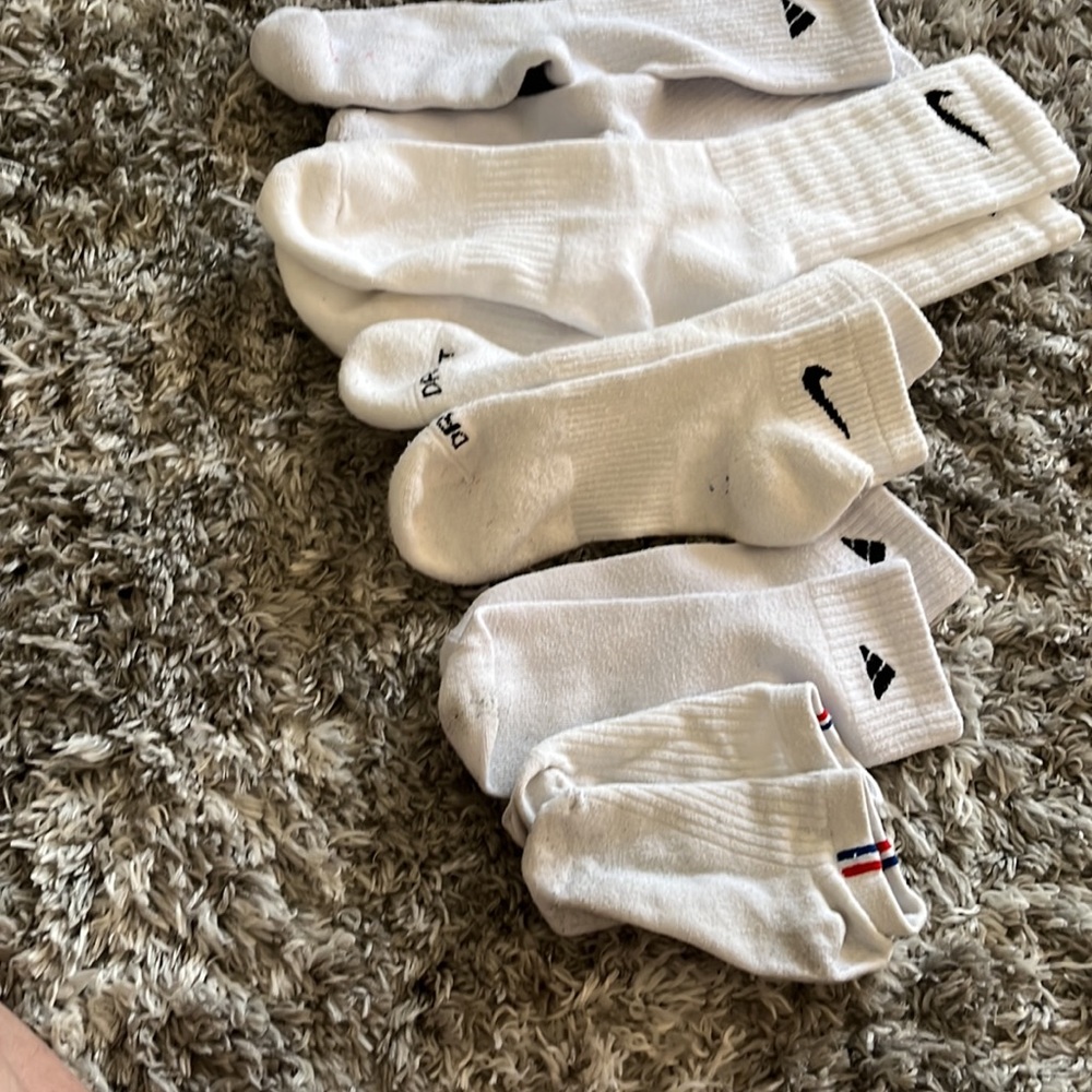 Gym socks. White